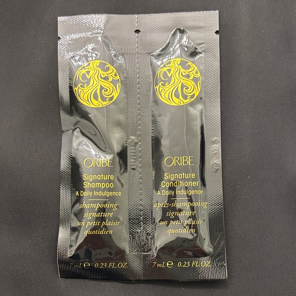 New Set of 2 Oribe Signature Shampoo & Conditioner samples